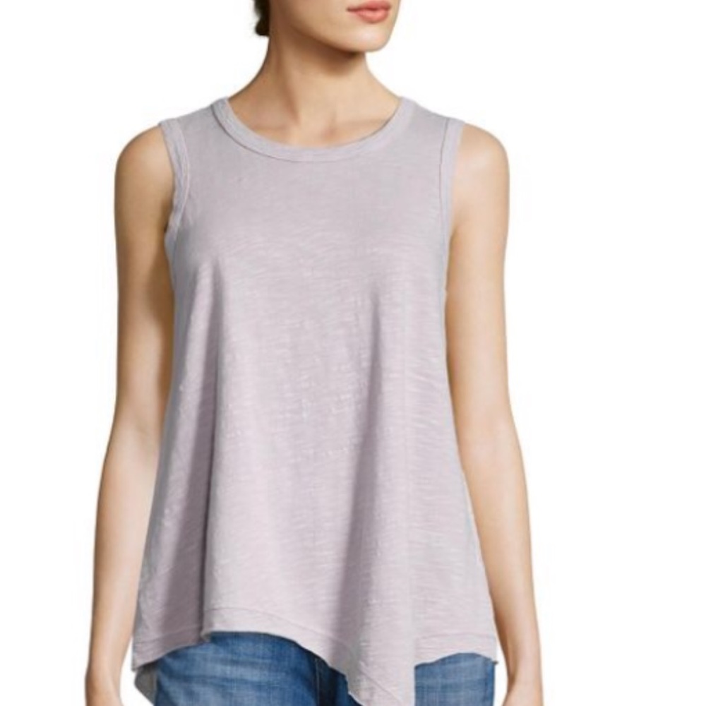 WILT - 100% cotton asymmetrical tank top